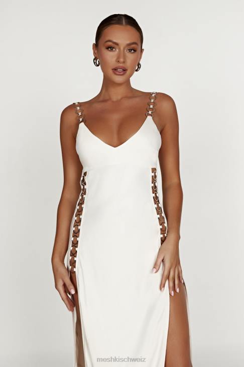 Meshki Maxikleid mit Farren-Ring Beige Kleidung 060V744