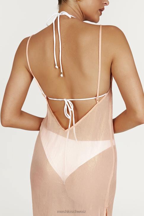 Meshki Phoebe schillerndes Maxikleid Pfirsich Kleidung 060V578