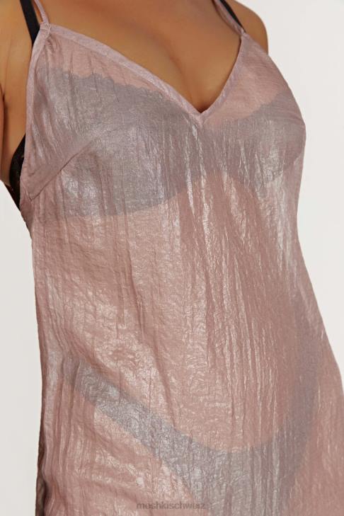 Meshki Phoebe schillerndes Maxikleid Taupe Kleidung 060V572