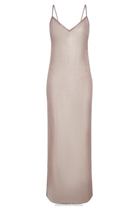 Meshki Phoebe schillerndes Maxikleid Taupe Kleidung 060V572