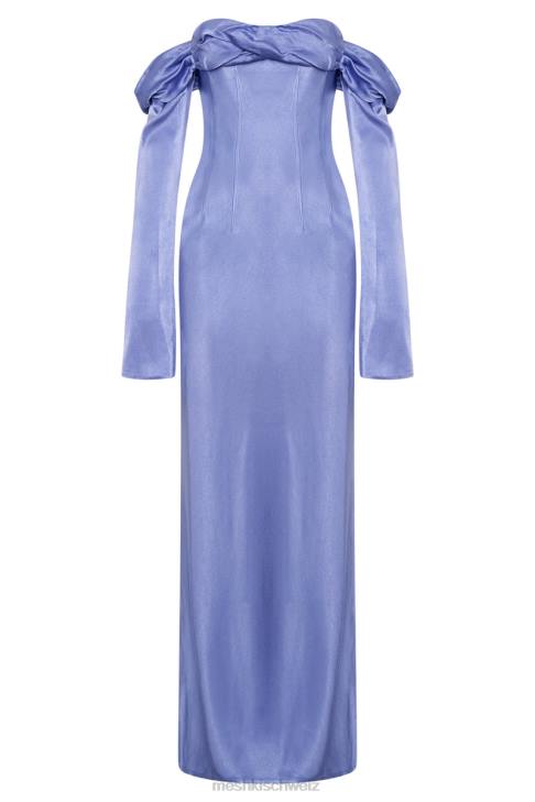 Meshki Schulterfreies Maxikleid mit Wasserfallausschnitt von Giselle Lavendel Kleidung 060V357