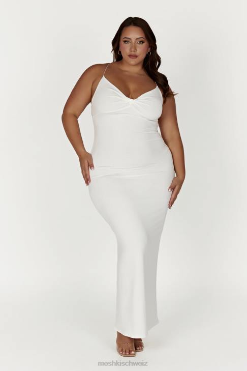 Meshki Sinead Twist Maxikleid Weiß Kleidung 060V211