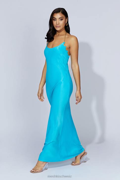 Meshki Sylvie Ketten-Maxikleid Aquamarin Kleidung 060V608
