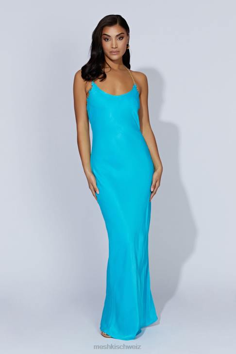 Meshki Sylvie Ketten-Maxikleid Aquamarin Kleidung 060V608