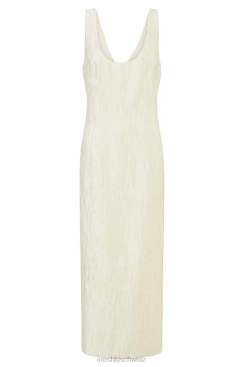 Meshki Theia Plissee-Maxikleid Elfenbein Kleidung 060V335