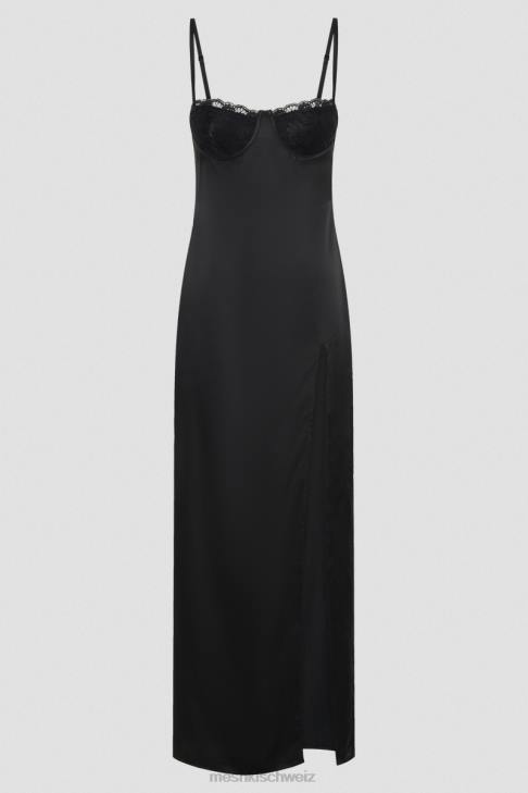 Meshki Zuleyka Satin-Maxikleid Schwarz Kleidung 060V447