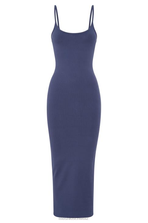 Meshki Alexis geripptes Cami-Midikleid Mitternachtsmarine Kleidung 060V331
