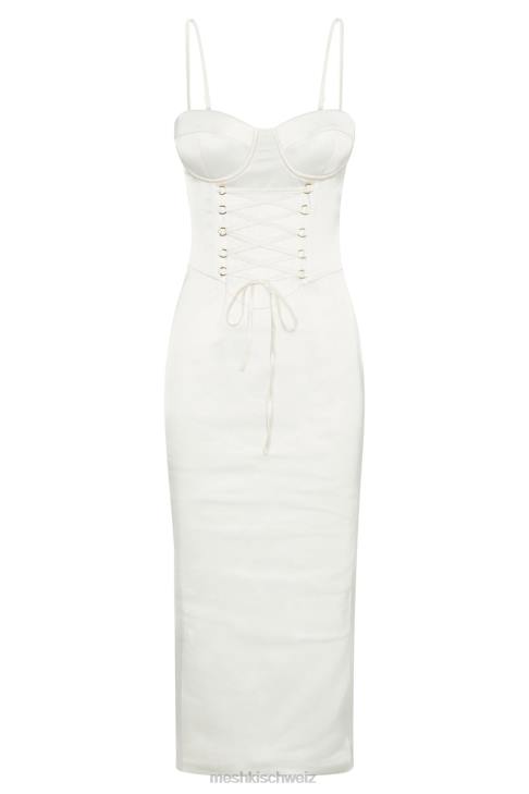 Meshki Camelia Korsett-Midikleid Elfenbein Kleidung 060V594