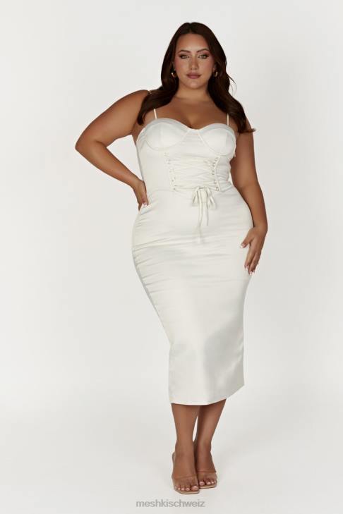 Meshki Camelia Korsett-Midikleid Elfenbein Kleidung 060V594