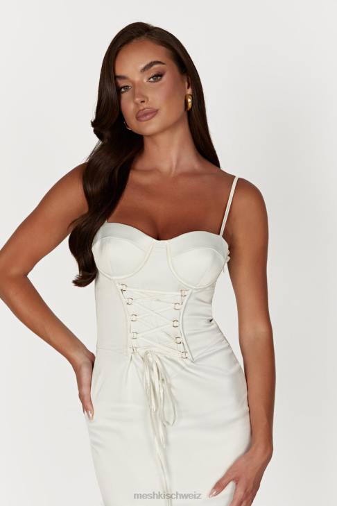 Meshki Camelia Korsett-Midikleid Elfenbein Kleidung 060V594