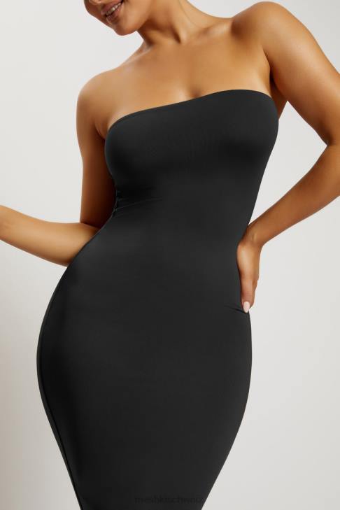 Meshki Cassidy trägerloses Midikleid Schwarz Kleidung 060V677