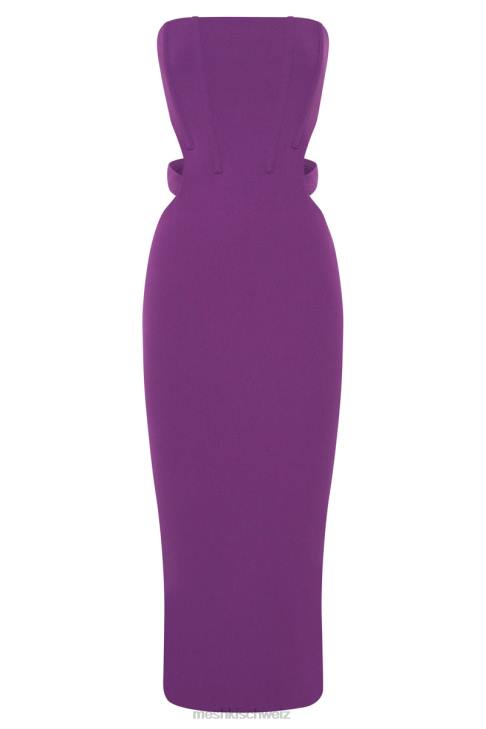 Meshki Catherine ausgeschnittenes Midikleid violett Kleidung 060V626