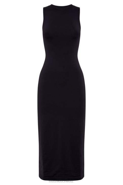 Meshki Jill ärmelloses Tank-Midikleid Schwarz Kleidung 060V467