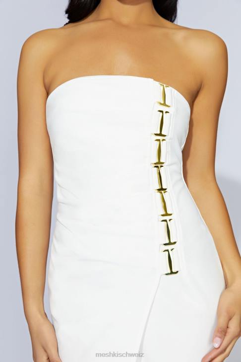 Meshki Mercer E-Hook Midikleid Knochen Kleidung 060V686