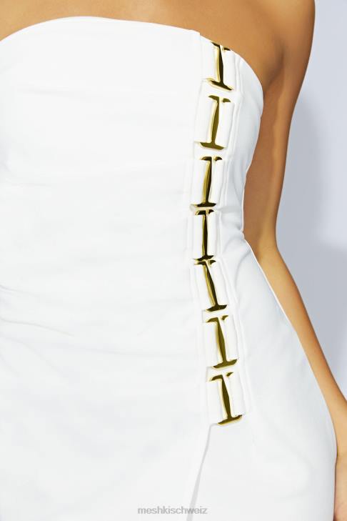 Meshki Mercer E-Hook Midikleid Knochen Kleidung 060V686