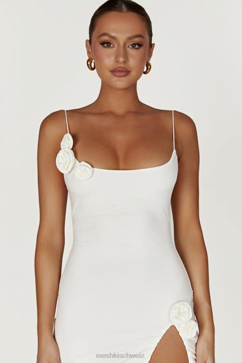 Meshki Nevaeh Rose Midikleid Weiß Kleidung 060V235