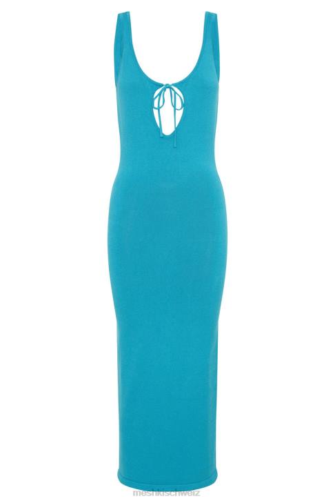 Meshki Nola Strick-Midikleid mit Cut-Outs Aquamarin Kleidung 060V662