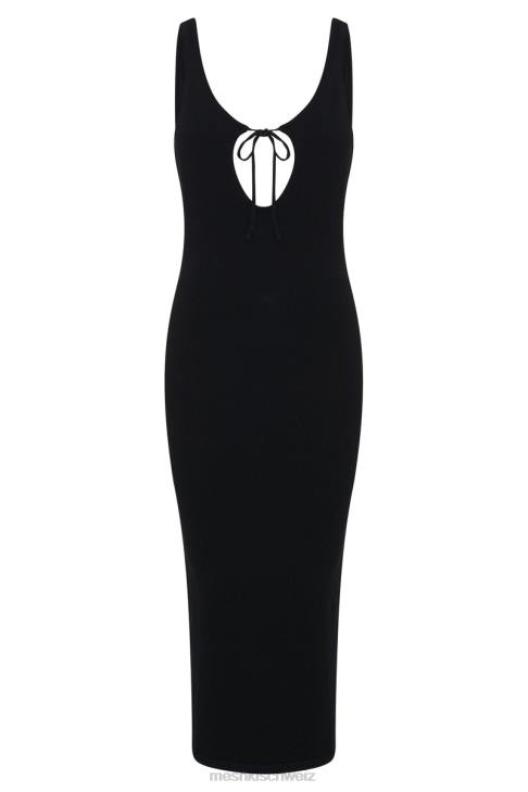 Meshki Nola Strick-Midikleid mit Cut-Outs Schwarz Kleidung 060V649