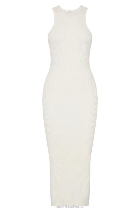 Meshki Sienna-Strick-Midikleid Weiß Kleidung 060V418