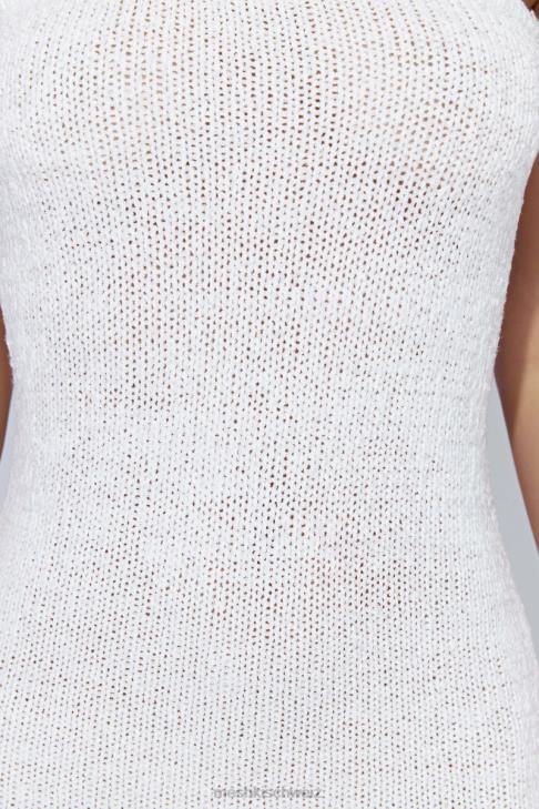 Meshki Trägerloses Midikleid aus Bandgarn von Friya Weiß Kleidung 060V621