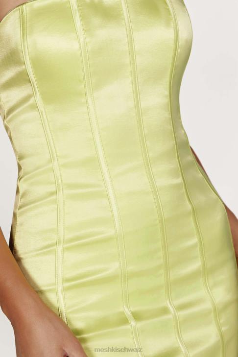 Meshki Amaya-Minikleid mit Schnürkorsett Zitrone Kleidung 060V596