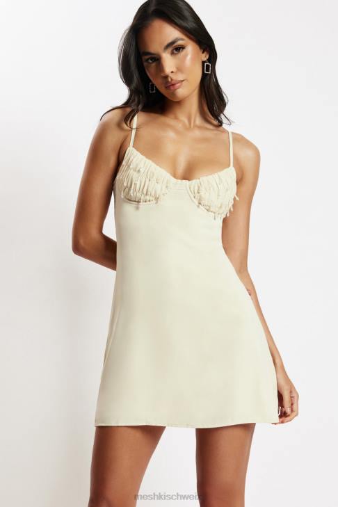 Meshki Amelie Unterkleid mit geraffter Brust Creme Kleidung 060V523