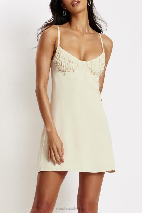 Meshki Amelie Unterkleid mit geraffter Brust Creme Kleidung 060V523