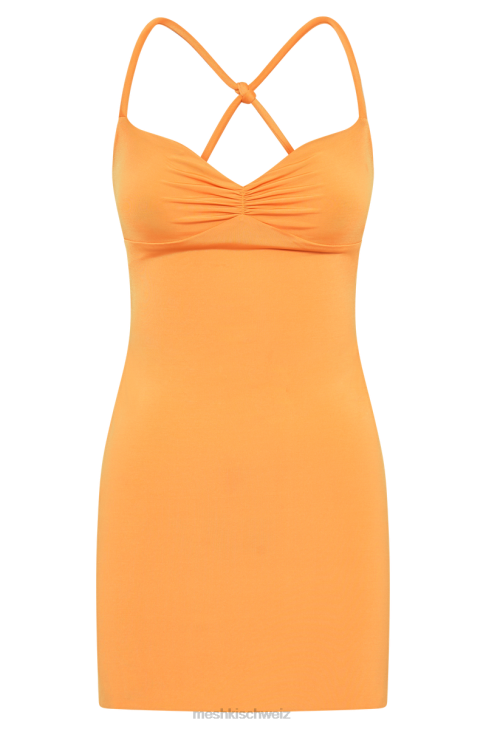 Meshki Amirah, anschmiegsames, rückenfreies Minikleid orange Kleidung 060V220