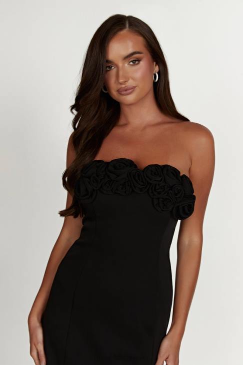 Meshki Brooks Rose Minikleid Schwarz Kleidung 060V376