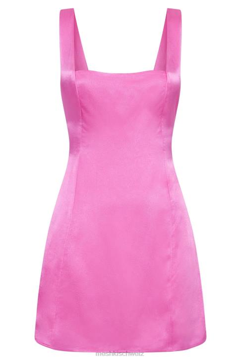 Meshki Carina Mini-Slipkleid mit Binderücken Rosa Kleidung 060V448