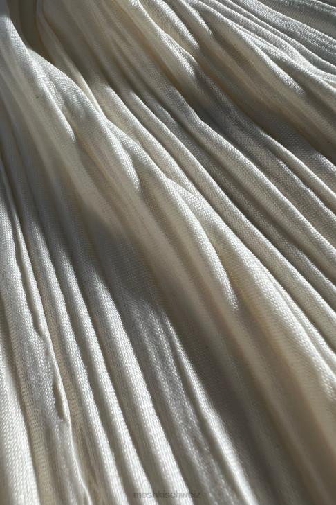 Meshki Darya plissiertes Mini-Neckholder-Kleid Weizen Kleidung 060V665