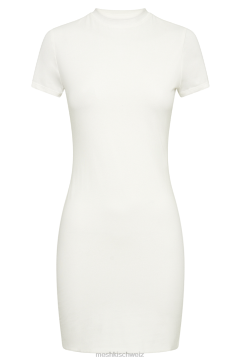 Meshki Kurzärmliges Minikleid von Halston Weiß Kleidung 060V230