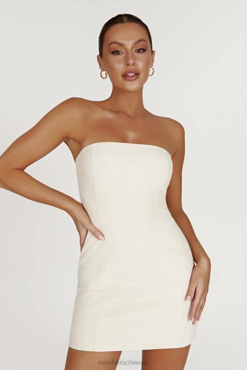 Meshki Maci-Leinen-Minikleid natürlich Kleidung 060V381