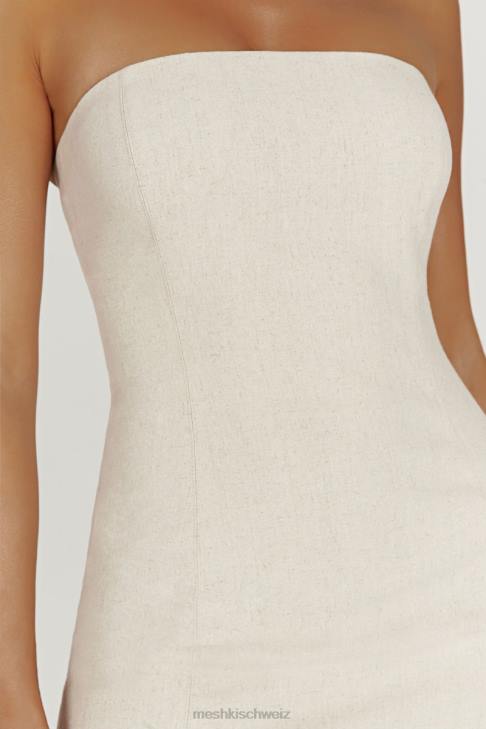 Meshki Maci-Leinen-Minikleid natürlich Kleidung 060V381
