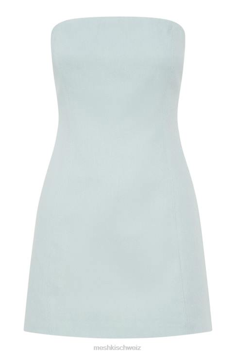 Meshki Maci-Leinen-Minikleid puderblau Kleidung 060V412