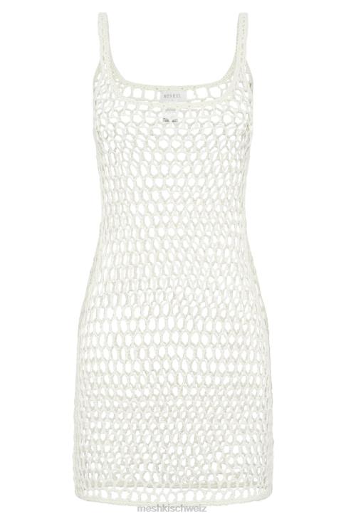 Meshki Maris Häkel-Minikleid Weiß Kleidung 060V736