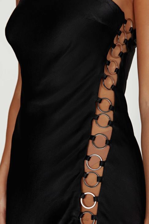 Meshki Maura-Ring-Minikleid Schwarz Kleidung 060V745