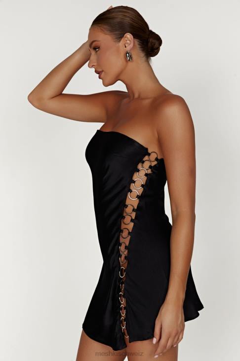 Meshki Maura-Ring-Minikleid Schwarz Kleidung 060V745