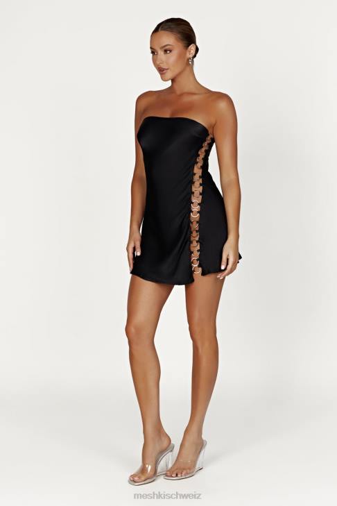Meshki Maura-Ring-Minikleid Schwarz Kleidung 060V745