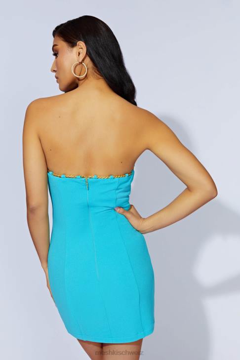 Meshki Noelle Chain Minikleid Aquamarin Kleidung 060V590