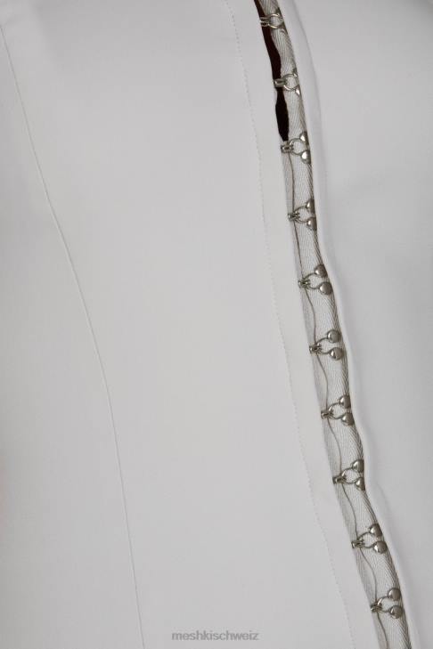 Meshki Ornella Minikleid mit Haken und Ösen grau Kleidung 060V746