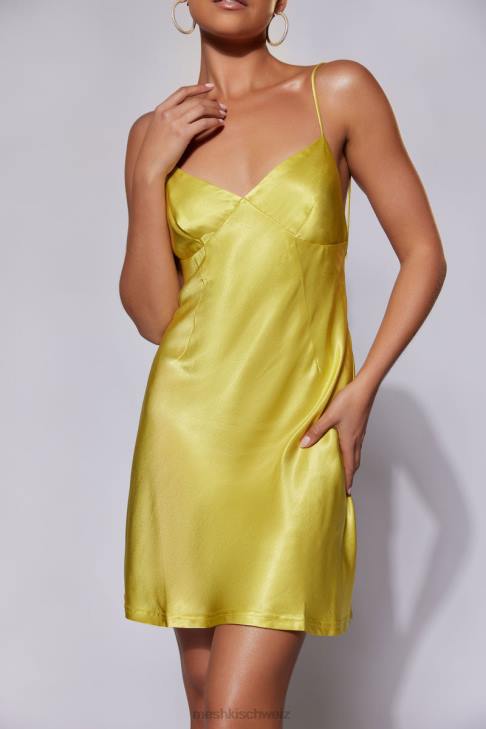 Meshki Porter Mini-Slipkleid Chartreuse Kleidung 060V673