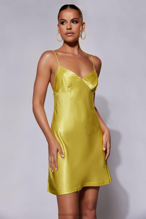 Meshki Porter Mini-Slipkleid Chartreuse Kleidung 060V673