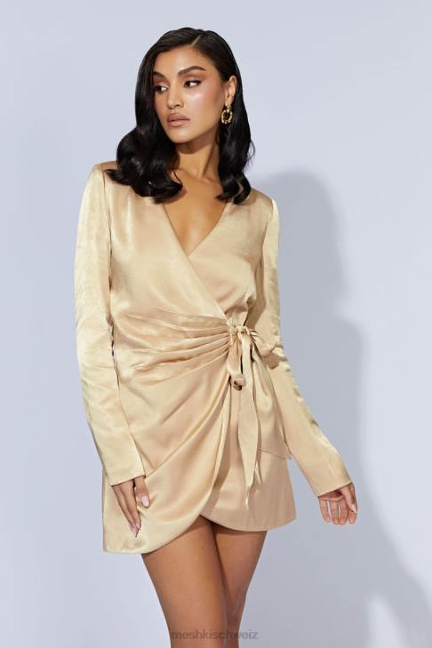 Meshki Saira Minikleid zum Binden Weizen Kleidung 060V655