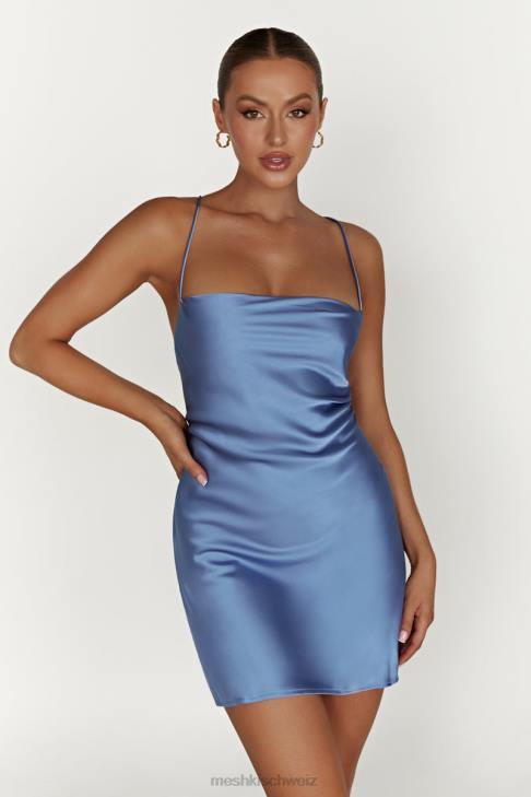Meshki Sydney Mini-Satinkleid puderblau Kleidung 060V352