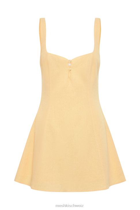 Meshki Tandie-Leinen-Flare-Minikleid Mango Kleidung 060V394