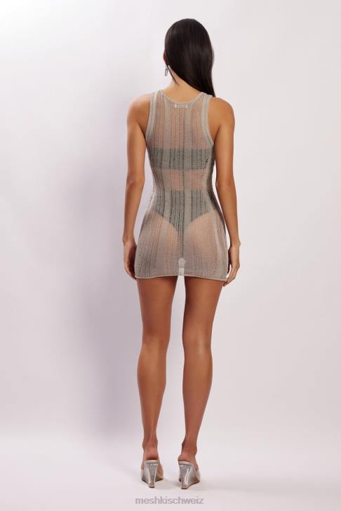 Meshki Valencia Mini-Strickkleid grau Kleidung 060V540