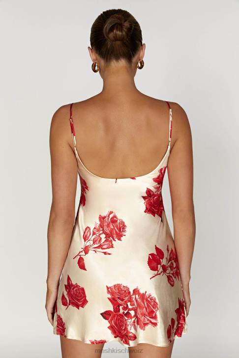 Meshki Valentina Minikleid aus Satin Rosendruck Kleidung 060V316