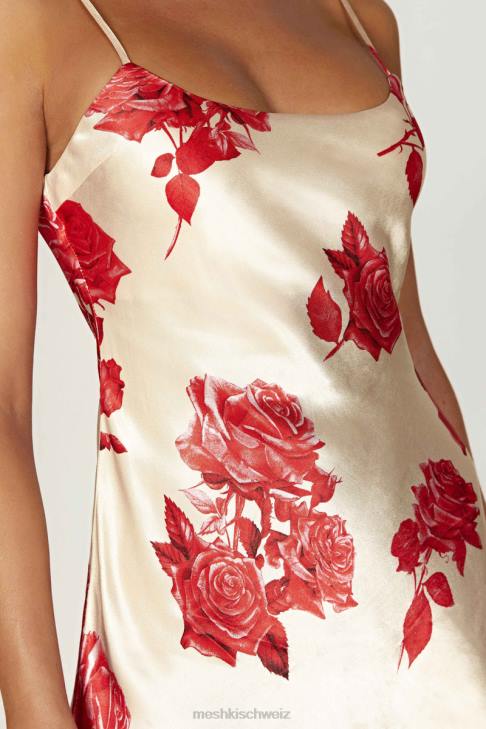 Meshki Valentina Minikleid aus Satin Rosendruck Kleidung 060V316