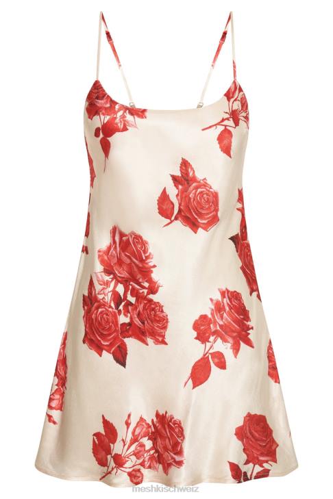 Meshki Valentina Minikleid aus Satin Rosendruck Kleidung 060V316